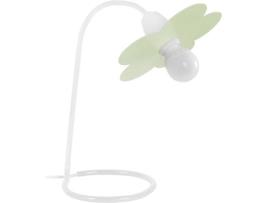 Candeeiro de Secretária  Pivoine (Branco, Verde - E14 - Máx. 40W - Metal)