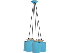 Candeeiro de Teto  Uzibuze 35 cm (Azul - E27 - Máx. 40W - Metal)