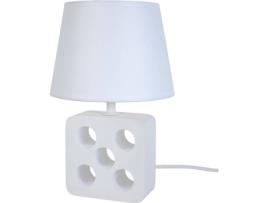 Candeeiro de Mesa  Kubo (Branco - E14 - Máx. 40W - Madeira)