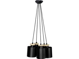 Candeeiro de Teto  Uzibuze 45 cm (Preto - E27 - Máx. 40W - Metal)