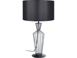 Candeeiro de Mesa  Alicia (Império Antracite, Negro - E27 - Máx. 40W - Metal)