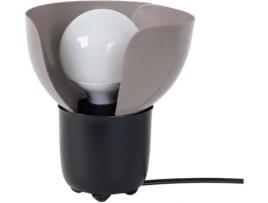 Candeeiro de Mesa  Lotus (Preto, Cinzento Pomba - E27 - Máx. 40W - Metal)