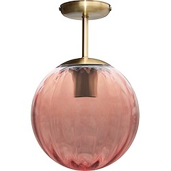 Candeeiro de teto BOLA DE VIDRO E27 1 LUZ ROSA