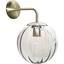 Candeeiro de parede BOLA DE VIDRO E27 1 LUZ TRANSPARENTE