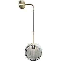 Candeeiro de parede BOLA DE VIDRO E27 1 LUZ FUMADO
