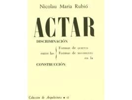 Livro Actar de N. Maria Rubió I Tudurí (Espanhol)