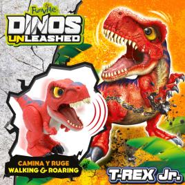 Figura de Brincar  Velociraptor T-Rex Junior com sons e movimentos