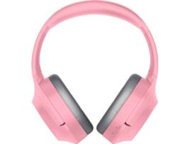 Auscultadores Bluetooth RAZER Opus X (Over Ear - Microfone - Rosa)