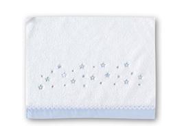 Lençol para Berço PIRULOS Star Branco e Azul