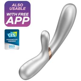 VIBRADOR DE AMANTE QUENTE SATISFYER - PRATA