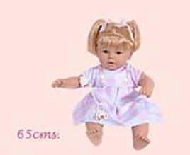 Boneca Cabelo Risitas 65 cm - Branca