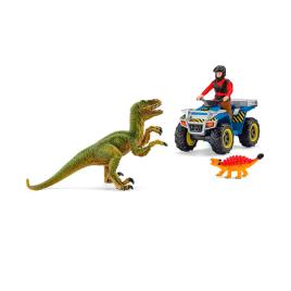Schleich Dinosaurs Quad Escape From Velociraptor 4-12 Years Multicolor