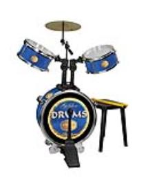 Bateria Simples Golden Drums - Azul