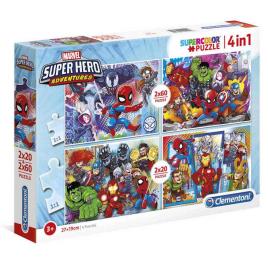 Puzzle 2x20 + 2x60 pçs - Super Hero