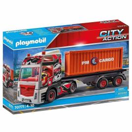 Playmobil Caminhão Com Trailer 4-7 Years Multicolor