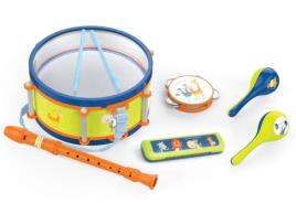 Brinquedos Musicais AEA Conjunto de Instrumentos de Percussão e Sopro com Iluminação para Crianças (Idade Mínima Recomendada: 4)