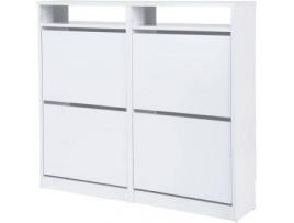 Sapateira  Tamesis (Branco - Aglomerado de Alta Densidade e Melamina - 96 x 107.5 x 25 cm)