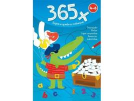 Livro 365 Jogos e Quebra-Cabeças 4-6 Anos de Yoyo Studios (Português)