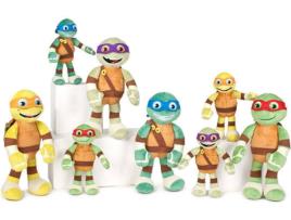 Pack de 4 Peluches PLAY BY PLAY Tartarugas Ninja Half Shell Heroes 19cm