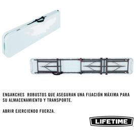 Lifetime Banco Dobrável 183 X 29 X 42 Cm One Size White