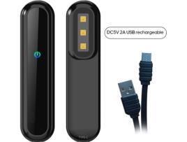 Esterilizador Lâmpada  USB UVC Preto