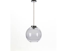 Candeeiro de Teto ELS BANYS Ball (Fumado - E27 - Máx. 40W - Vidro, Metal)