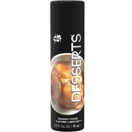 Lubrificante à base de água WET sabor a sobremesa de banana - 89ml