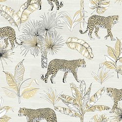 Papel de parede  LEOPARDO CREME BEGE