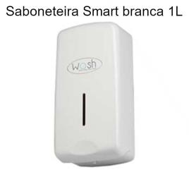 Dispensador Sabonete/Gel Maos Plástica Smart 1L Branco