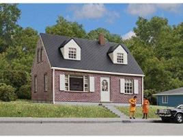 Edificios e Estruturas WALTHERS CORNERSTONE Brick Cape Cod House Train (Idade Minima: 8)