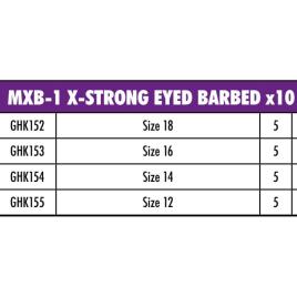 Matrix Fishing Mxb-1 Barbed Eyed 14 Black Nickel