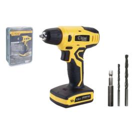 Conjunto de berbequim e acessórios Kiwi KHSD 7517 Sem Fios (750 rpm) (1.3 Ah)