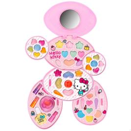 Color Baby Estojo De Maquiagem Para Meninas Hello Kitty 5 Níveis One Size Pink