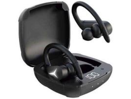 Auriculares Bluetooth True Wireless KSIX Sport Buds 2 (In Ear - Preto)