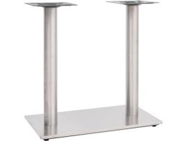 Perna de Mesa  (Prateado - Aço inoxidável - 70 x 40 x 72 cm)
