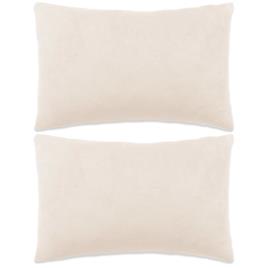 Conjunto de Almofadas  em Veludo 2 Uni. (Branco - 40x60 cm)