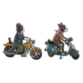 Figura Decorativa  Resina Cão (2 pcs) (27 x 10 x 24 cm)
