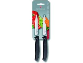 Faca VICTORINOX Conjunto para Descascar liso/serrilha 10 cm