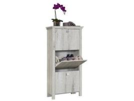 Armário  Cantabria (Branco - Aglomerado de Alta Densidade e Melamina - 136 x 64.5 x 29 cm)