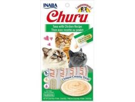 Snack para Gatos INABA Churu (4x14 g - Todas as Idades - Sabor: Atum com Frango)