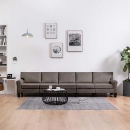 Sofá  287189 Tecido Castanho (Lugares:5)