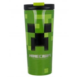 Stor Copo Térmico De Aço Inoxidável Minecraft 425ml One Size Green / Blue