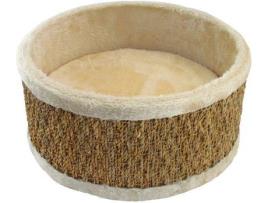 Cama para Gatos  Adventure (Castanho e Bege - 36x36x18 cm - Erva)