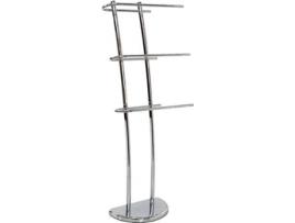 Toallero  Prateado De Metal (39x18x105 cm)