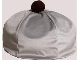 Puff  Oinna (Cinzento - Veludo - 45 cm)