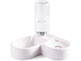 Comedouro para Cães DUDUPET YN-PB1 (Branco - 26 x 16 cm - 500 ml - Plástico)