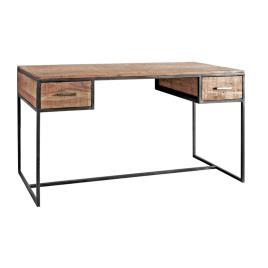 Secretária DKD Home Decor Metal Acácia (150 x 60 x 77 cm)