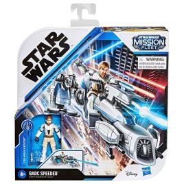 Hasbro Figura Set Obi-wan Kenobi + Barc Speeder Star Wars Mission Fleet One Size Multicolor