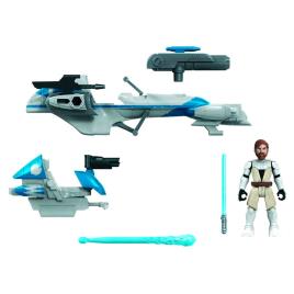 Figura Star Wars Mission Fleet Obi-wan Kenobi + Barc Speeder Set
