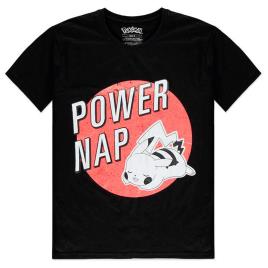 Difuzed Pokémon Camiseta De Manga Curta Pikachu Power Nap XL Black